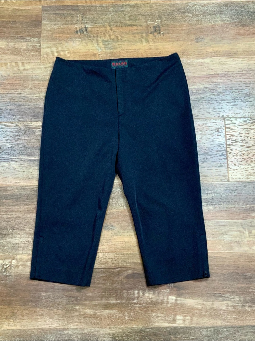 Rare Vintage 90s Ralph Lauren Plaid Label Cropped Pants — Size 6